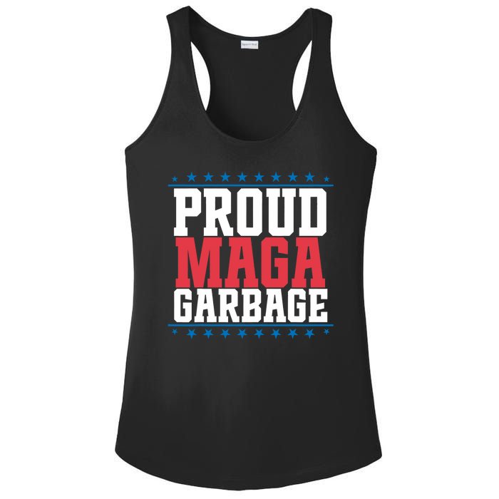 Proud Maga Garbage Trump Supporter Ladies PosiCharge Competitor Racerback Tank