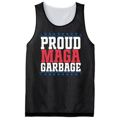 Proud Maga Garbage Trump Supporter Mesh Reversible Basketball Jersey Tank