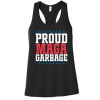 Proud Maga Garbage Trump Supporter Women's Racerback Tank