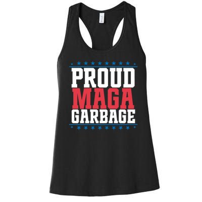 Proud Maga Garbage Trump Supporter Women's Racerback Tank