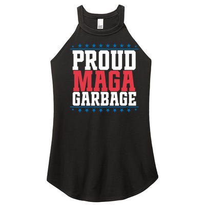 Proud Maga Garbage Trump Supporter Women's Perfect Tri Rocker Tank