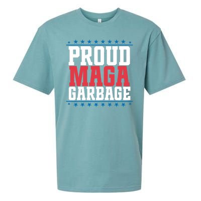 Proud Maga Garbage Trump Supporter Sueded Cloud Jersey T-Shirt