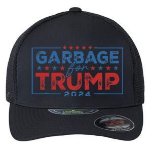 Proud Maga Garbage For Trump Supporter Gift Flexfit Unipanel Trucker Cap