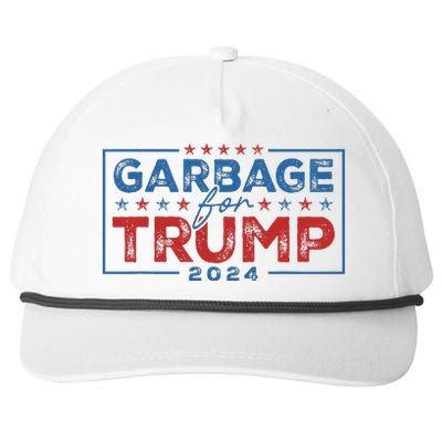 Proud Maga Garbage For Trump Supporter Gift Snapback Five-Panel Rope Hat