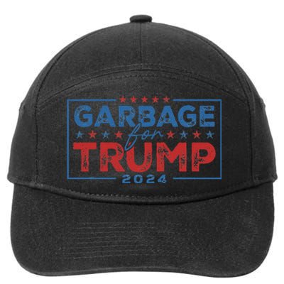 Proud Maga Garbage For Trump Supporter Gift 7-Panel Snapback Hat