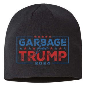 Proud Maga Garbage For Trump Supporter Gift Sustainable Beanie