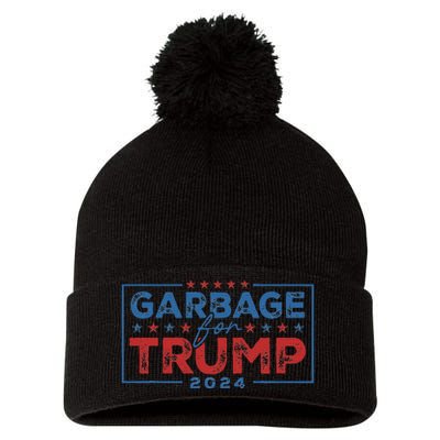 Proud Maga Garbage For Trump Supporter Gift Pom Pom 12in Knit Beanie