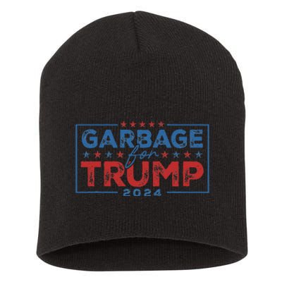 Proud Maga Garbage For Trump Supporter Gift Short Acrylic Beanie