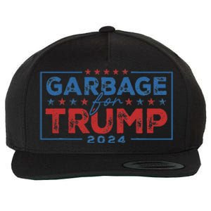 Proud Maga Garbage For Trump Supporter Gift Wool Snapback Cap