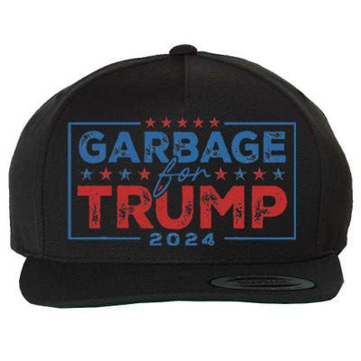 Proud Maga Garbage For Trump Supporter Gift Wool Snapback Cap