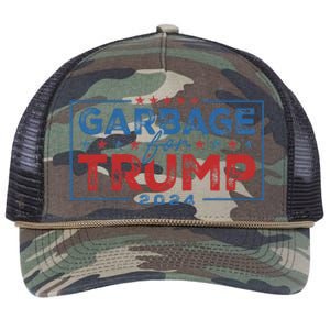 Proud Maga Garbage For Trump Supporter Gift Retro Rope Trucker Hat Cap