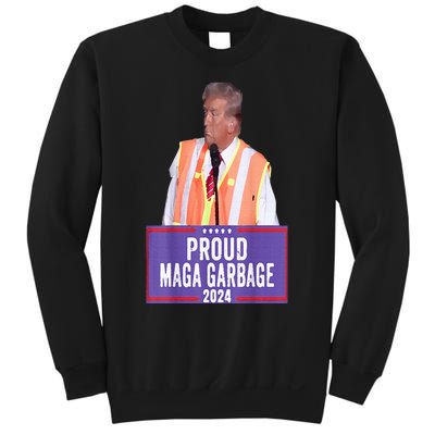 Proud Maga Garbage For Trump 2024 Trump Supporter Sweatshirt