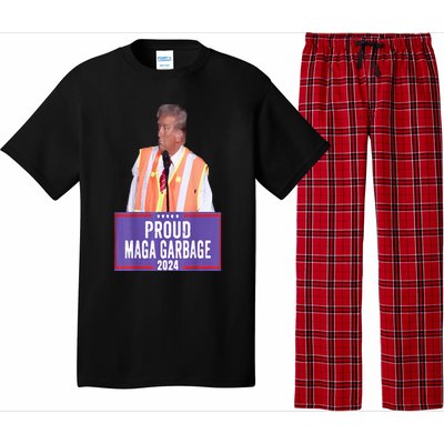 Proud Maga Garbage For Trump 2024 Trump Supporter Pajama Set