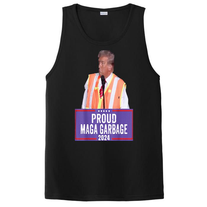 Proud Maga Garbage For Trump 2024 Trump Supporter PosiCharge Competitor Tank