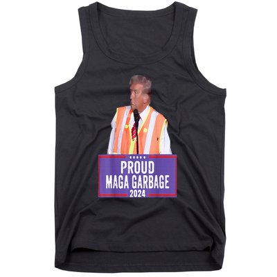 Proud Maga Garbage For Trump 2024 Trump Supporter Tank Top