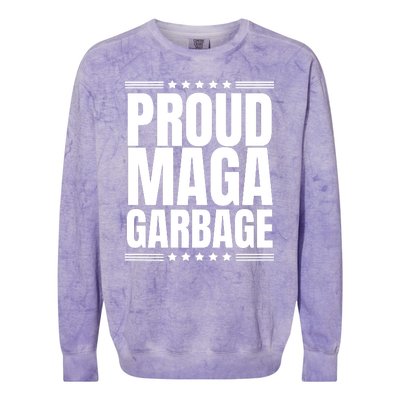 Proud Maga Garbage Colorblast Crewneck Sweatshirt