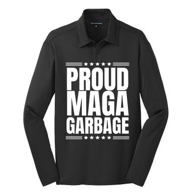 Proud Maga Garbage Silk Touch Performance Long Sleeve Polo