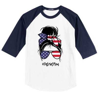 Patriot Mom Gift Baseball Sleeve Shirt