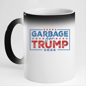 Proud Maga Garbage For Trump Supporter 11oz Black Color Changing Mug