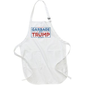 Proud Maga Garbage For Trump Supporter Full-Length Apron With Pockets