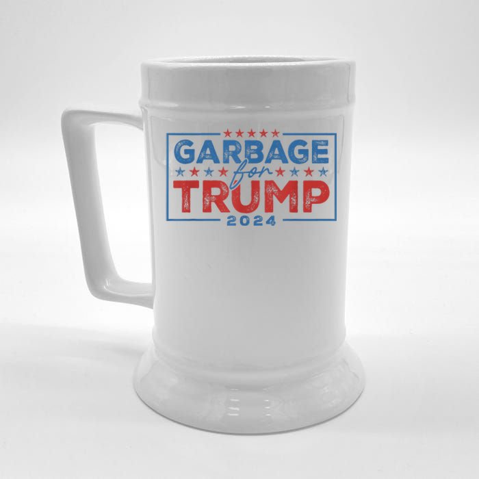 Proud Maga Garbage For Trump Supporter Beer Stein