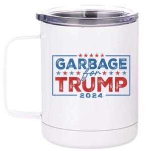 Proud Maga Garbage For Trump Supporter 12 oz Stainless Steel Tumbler Cup