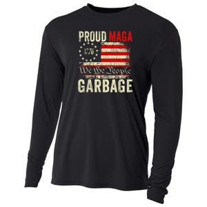 Proud Maga Garbage Make American Garbage Great Again Cooling Performance Long Sleeve Crew