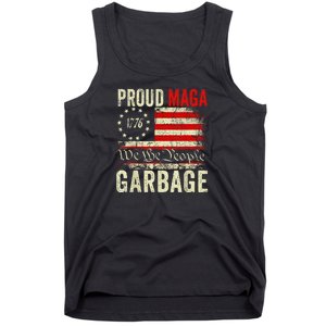 Proud Maga Garbage Make American Garbage Great Again Tank Top