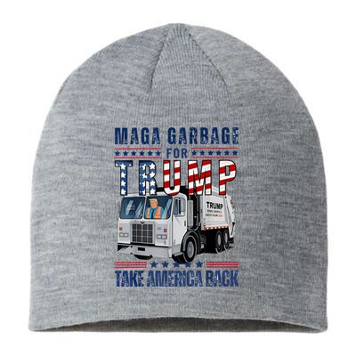 Proud Maga Garbage Trump Supporter Trump Garbage Truck Sustainable Beanie