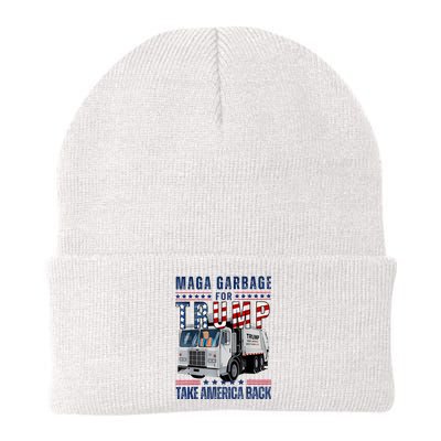 Proud Maga Garbage Trump Supporter Trump Garbage Truck Knit Cap Winter Beanie