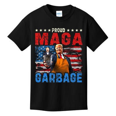 Proud Maga Garbage Trump Vance 2024 Supporter Kids T-Shirt