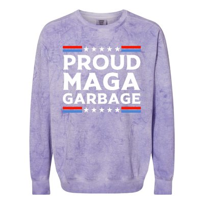 Proud Maga Garbage Colorblast Crewneck Sweatshirt