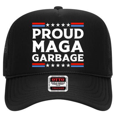 Proud Maga Garbage High Crown Mesh Back Trucker Hat