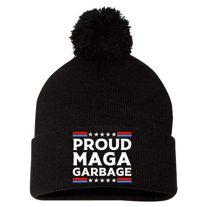 Proud Maga Garbage Pom Pom 12in Knit Beanie