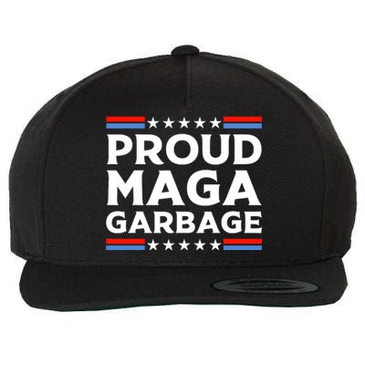 Proud Maga Garbage Wool Snapback Cap