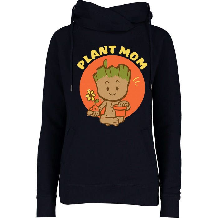 Plant Mom Gardening Birthday Mother’S Day Womens Funnel Neck Pullover Hood