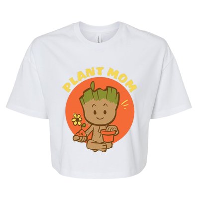 Plant Mom Gardening Birthday Mother’S Day Bella+Canvas Jersey Crop Tee