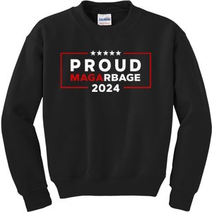 Proud Maga Garbage Trump Supporter Kids Sweatshirt