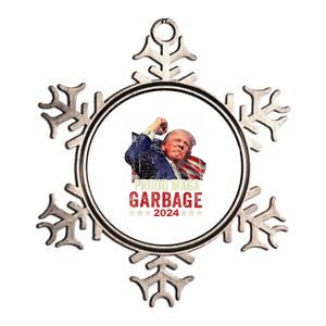 Proud Maga Garbage Trump Supporter Metallic Star Ornament