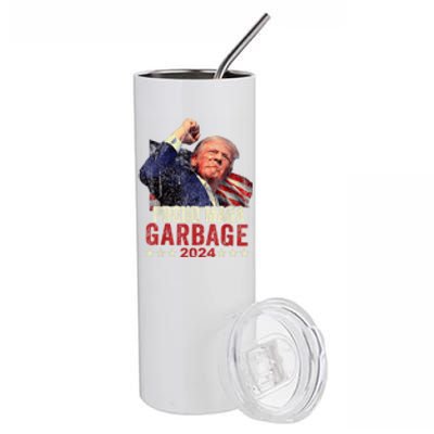 Proud Maga Garbage Trump Supporter Stainless Steel Tumbler