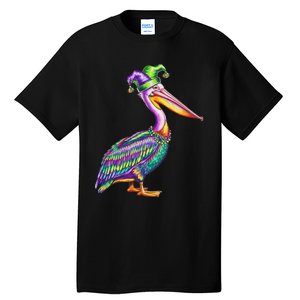 Pelican Mardi Gras Carnival Animal Lover Tall T-Shirt