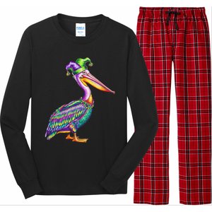 Pelican Mardi Gras Carnival Animal Lover Long Sleeve Pajama Set