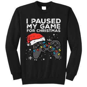 Paused My Game Christmas Gamer Xmas Sweatshirt