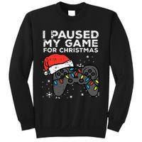 Paused My Game Christmas Gamer Xmas Sweatshirt