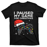 Paused My Game Christmas Gamer Xmas T-Shirt