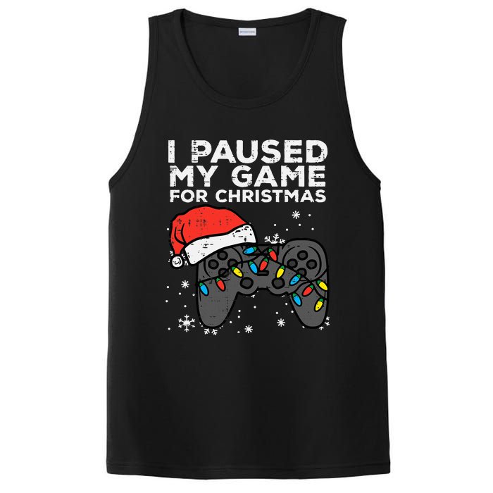 Paused My Game Christmas Gamer Xmas PosiCharge Competitor Tank