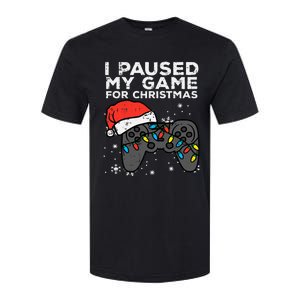 Paused My Game Christmas Gamer Xmas Softstyle CVC T-Shirt