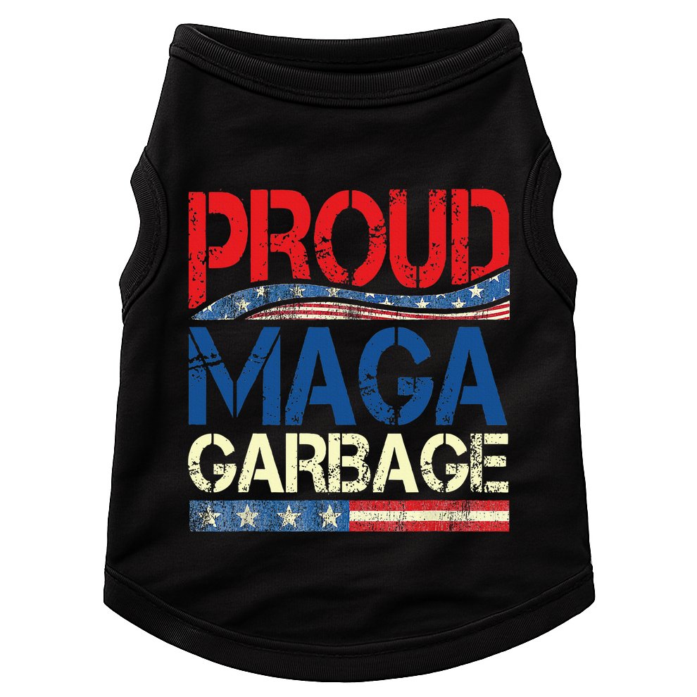 Proud Maga Garbage Trump Supporter Doggie Tank