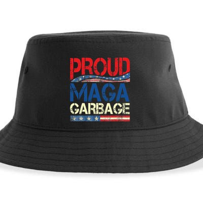 Proud Maga Garbage Trump Supporter Sustainable Bucket Hat