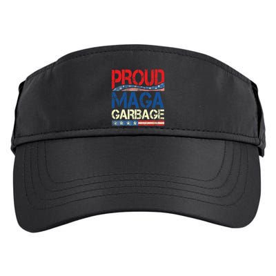 Proud Maga Garbage Trump Supporter Adult Drive Performance Visor